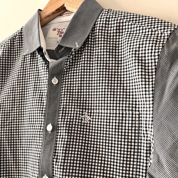 Penguin Heritage Slim Fit Short Sleeve Button Down - Picture 7 of 11